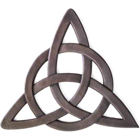 Outlet Resin Celtic Trinity Knot WallArt for Home Decoration,Religious Communion - Picture 1 of 6